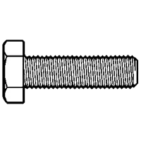A-307 Grade A Hex Tap Bolts, Hot Dip Galvanize finish, 5/8-11 x 2 3/4" (FT), Coarse thread