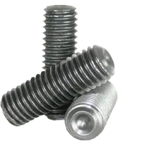 M3-0.50 x 12 MM Metric Socket Set Screws, Cup Point, Coarse, Class 45H Alloy Steel (DIN 916 / ISO 4029), Zinc-Bake Cr+3
