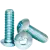 M3-0.50 x 6 MM (FT) Metric Button Head Socket Cap Screws, Coarse, Grade 12.9 (ISO 7380), Mechanical Zinc Cr+3