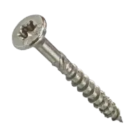 #10 x 3 1/2" Professional Decking & Outdoor Wood Screws, 6 Lobe 25 Drive (180 pcs with 1 Bit in Jar, SKT II), Stainless Steel 305