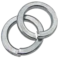 M20 Metric Hi Collar Lock Washers, DIN 7980, Medium Carbon Steel, Zinc Cr+3