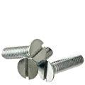 M5-0.80 x 16 MM Machine Screws, Slotted Flat Head, Coarse, Class 4.8 (DIN 963) Steel, Zinc Cr+3