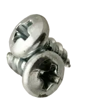 #8-18 x 1" (FT) Unslotted Indented Hex Washer Head Self Tapping Screws (Type AB), Coarse, Zinc Cr+3