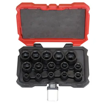 15 Piece Proferred&reg; 1/2" Drive Impact SAE Socket Set (6 Point), Taiwan