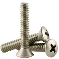Stainless Steel 18-8 Machine Screws, #10-24 x 4" (FT), Coarse thread
