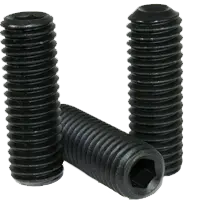 0-80 x 1/8" Socket Set Screws, Cup Point, Fine, Alloy Steel, Black Oxide