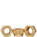 1 1/2-6 L-9 Collar Locknuts, Coarse, Alloy, Cadmium II Yellow & Wax, USA