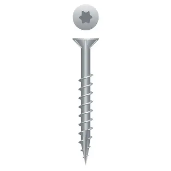Torx Drive Flat Head Screws, #8 x 2" Strong-Point&reg;, Flat Head w/Nibs
