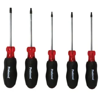 Proferred&reg; 5-Piece Torx Screwdriver Set