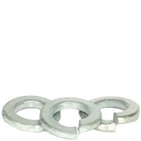 M2 Metric Split Lock Washers, DIN 127B, Thru-Hardened, Blue ZincCr+3