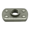 #8-32 Spot Weld Nuts, Coarse, 4 Projections, Steel