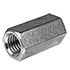 M5-0.80 x 15 MM Metric Hex Coupling Nuts, Coarse, Stainless Steel A4-70 (316)