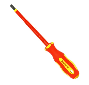 No. 1 (Phillips) x 3 3/16" Proferred Insulated (10,00 Volt) Screwdrivers (Yellow Polypropylene (PP) & Red Thermoplastic Vulcanizate (TPV) Handle), Tai