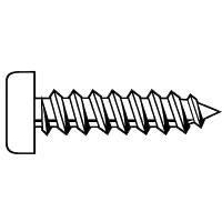 #6 x 5/8" (FT) Particle Board Screws, Phillips Flat Head, Coarse, Hardened Steel, Plain