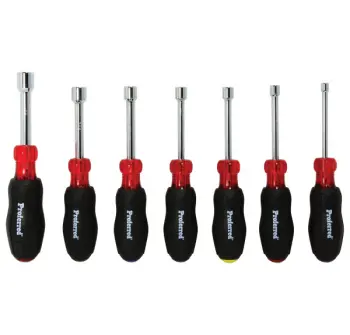 7 Piece Proferred&reg; Hollow Shank SAE Nut Driver Set, Taiwan