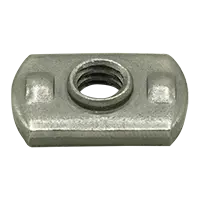 1/4-28 Spot Weld Nuts, Fine, Dual Rib Projection, Steel