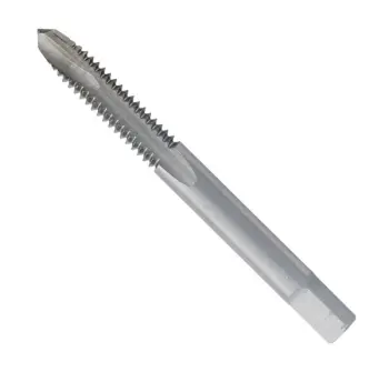 High Speed Steel HSS Spiral Point Gun Taps, 8-32, Coarse thread