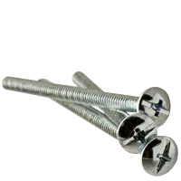 1/2-13 x 6" (FT) Machine Screws, Phillips/Slotted Combo, Truss Head, Coarse, Steel, Zinc Cr+3