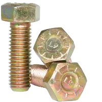 3/4-10 x 1 3/4" (FT) L-9 Hex Head Cap Screws, Coarse, Alloy, Yellow Zinc Cr+3, USA
