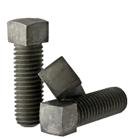 3/4-10 x 4 1/2" Square Head Set Screws, Cone Point, Coarse, Case Hardened Steel, Plain