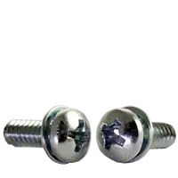 Steel Machine Screws, Zinc Cr+3 finish, #8-32 x 5/16", Coarse thread