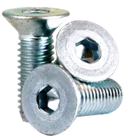 M8-1.25 x 170 MM (T=40) Metric Flat Socket Cap Screws, Coarse, Grade 10.9 Alloy Steel, Zinc Bake Cr+3