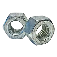 3/8-16 2H Heavy Hex Nuts, Coarse, A194 / SA194 Steel, Zinc Cr+3
