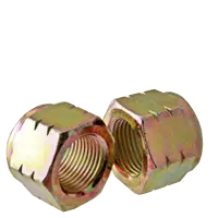 1/4-20 Nylon Insert Locknuts, Coarse, Grade C (Grade 8) Steel, Yellow Zinc Cr+6