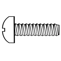 M1.6-0.35 x 3 MM (FT) Metric Machine Screws, Phillips Pan Head, Coarse, DIN 7985A Steel, Zinc Cr+3