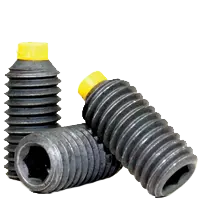 1/4-20 x 3/4" Socket Set Screws, Nylon-Tip, Coarse, Alloy Steel