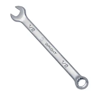 7/16" Combination Wrench (12 Point), Chrome Finish, USA