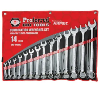 14 Piece Proferred&reg; Combination Wrench Set (3/8" to 1 1/4"), Taiwan