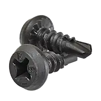 Steel Proferred&reg; Phillips Pan Head Framing Self Drilling Screws (#2 Point), Gray Phosphate finish, #7 x 7/16"