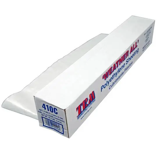 20' x 100' Polyethylene Film Construction Covers (4 Mil, Clear)