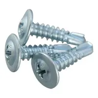 Steel Proferred&reg; Phillips Pan Head Self Drilling Screws (#3 Point BSD), Zinc Cr+3 finish, #12-14 x 3/4", Coarse thread