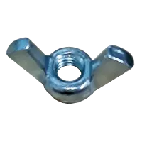 M3-0.50 Metric Wing Nuts, Coarse, Steel, Zinc Cr+3
