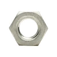 Aluminum (6061 T6) Finished Hex Nuts, #10-24, Coarse thread