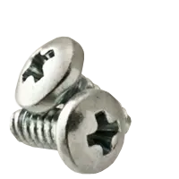 #8-32 x 1" (FT) Phillips Pan Head Thread Rolling Screws, Coarse, Zinc Cr+3 with Wax