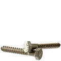 M10 x 40 MM Hex Head Lag Screws, Coarse, Stainless Steel A4 (316)