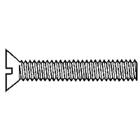 #6-32 x 1/2" (FT) Machine Screws, Slotted Pan Head, Coarse, Brass