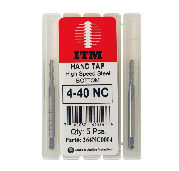 8-32 HSS Bottom Taps, Coarse, High Speed Steel, USA