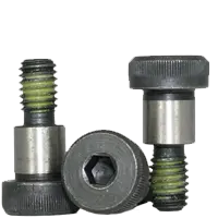 Alloy Steel Socket Head Shoulder Screws, (Nylon Patch) Thermal Black Oxide finish, 1/4" x 3/4" (10-24 Thread ), Coarse thread