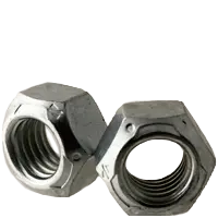 1/4-20 All Metal Hex Stover Locknuts, Coarse, Grade C (Grade 8) Steel, Zinc Cr+3 & Wax