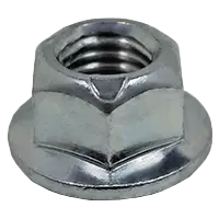 M8-1.25 Metric Hex Flange Top Lock Nuts, Coarse, Class 10, DIN 6927 / DIN EN 1664, Plain
