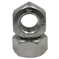 1/4-20 Heavy Hex Nuts, Coarse, ASTM A-194 Grade 8 (B8M) 316 Stainless Steel