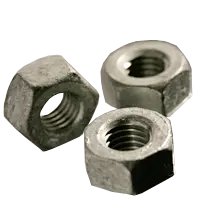 1/4-20 Heavy Hex Nuts, Coarse, A-563 Grade A Steel, Hot Dip Galvanize