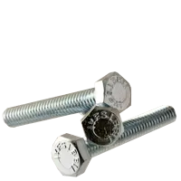 3/8-16 x 3 1/2" (FT) Hex Tap Bolts, Coarse, Grade 5 Medium Carbon Steel, Zinc Cr+3
