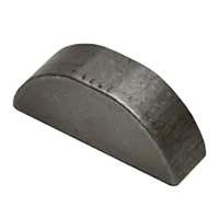 M1.5 x 2.6 MM Metric Woodruff Keys, DIN 6888, Steel, Plain