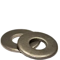 Low Carbon Steel Flat Washers (USS), Plain finish, 1", 2 1/2" OD, 1 1/16" ID
