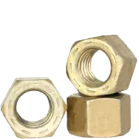1 1/2-6 L-9 Hex Nuts, Coarse, Alloy, Cadmium II Yellow & Wax, USA
